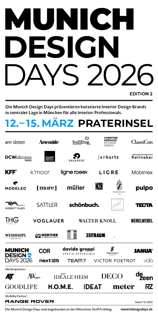 Werbung für MUNICH DESIGN DAYS GmbH