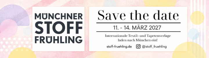 Werbung für Münchner Stoff Frühling 