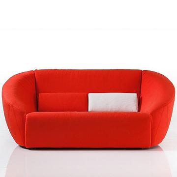 Rotes Sofa von Brühl