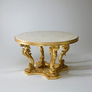 Goldener Tisch von Colombo Stile