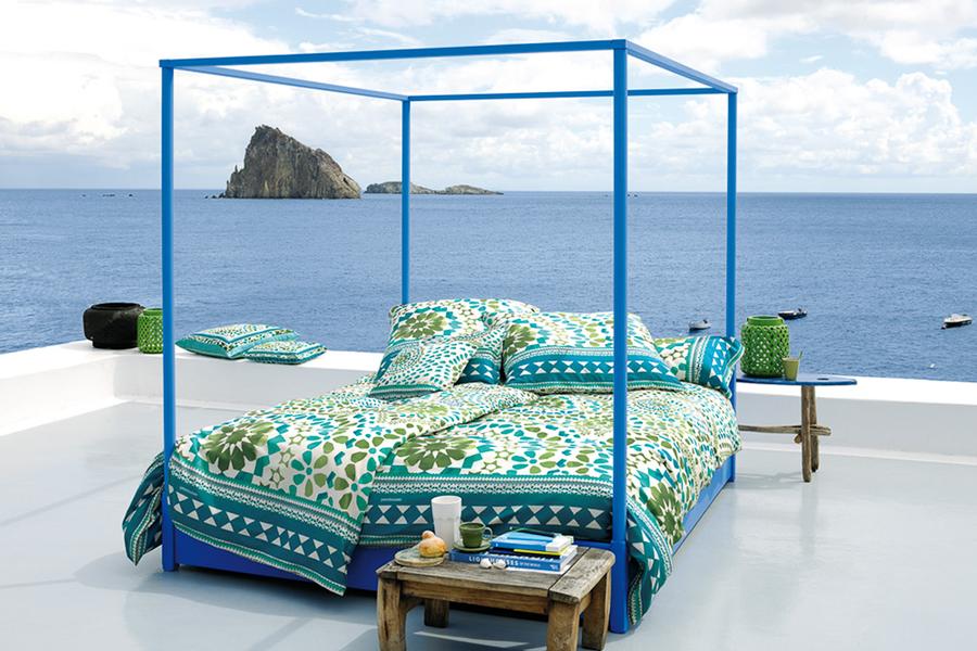 Bild: Sommerliche Bettwäsche von der italienischen Textilfirma Bassetti
