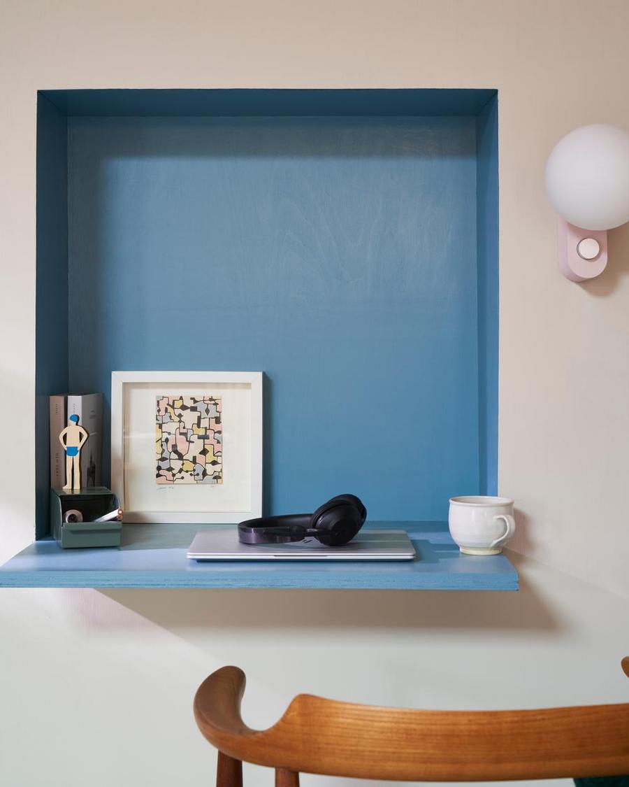 Bild: Wandfarbe STONE BLUE von Farrow & Ball